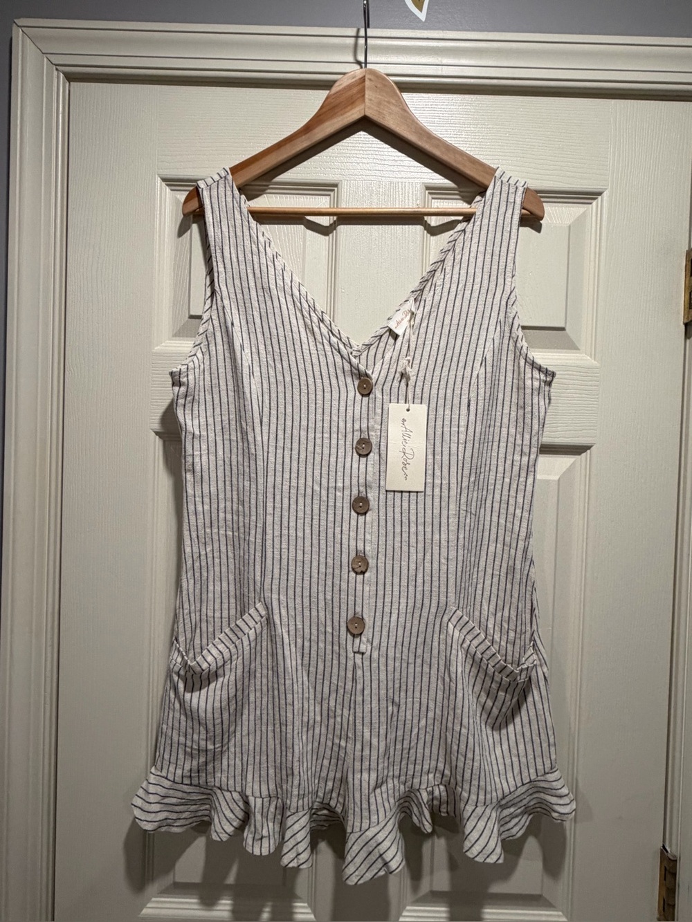 Allie Rose Striped Romper